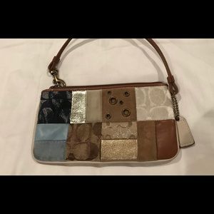 Coach patchwork wristlet